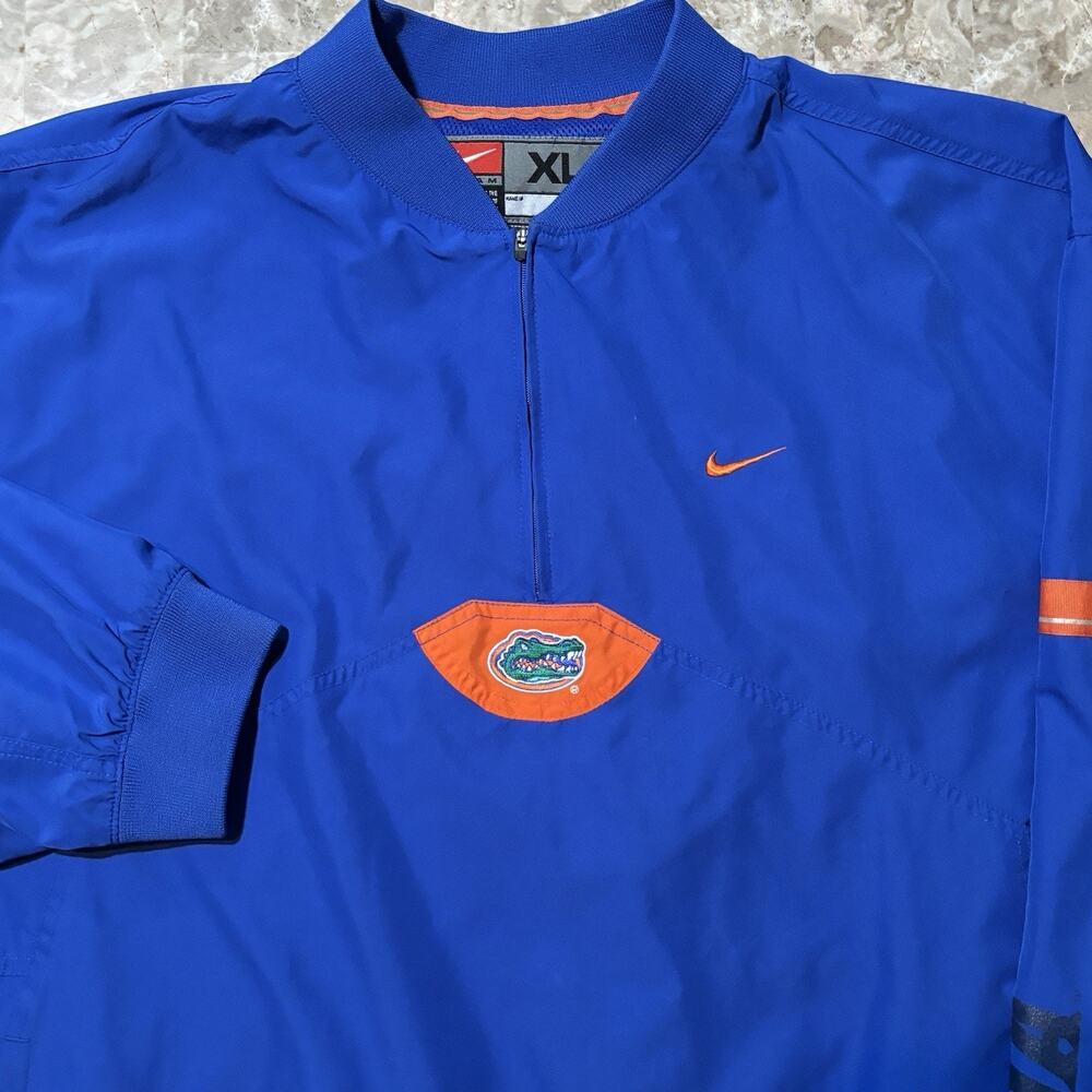 Vintage Nike Jacket Mens XL University Of Florida Windbreaker Gators Quarter Zip